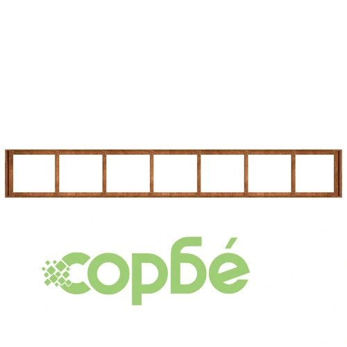 Кашпа от патинираща стомана с ръждив ефект, 280x40x40 см ➤ топ цена ➤ sorbe.bg