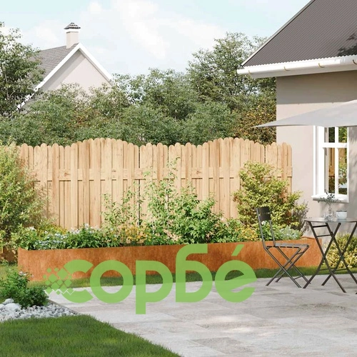 Кашпа от патинираща стомана с ръждив ефект, 360x40x40 см ➤ топ цена ➤ sorbe.bg