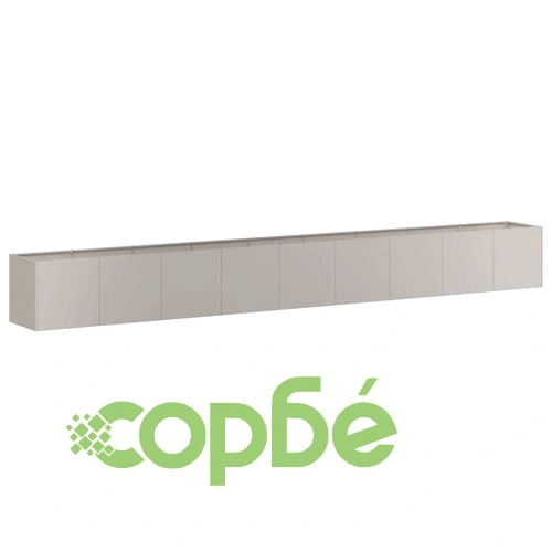 Кашпа от патинираща стомана с ръждив ефект, 360x40x40 см ➤ топ цена ➤ sorbe.bg