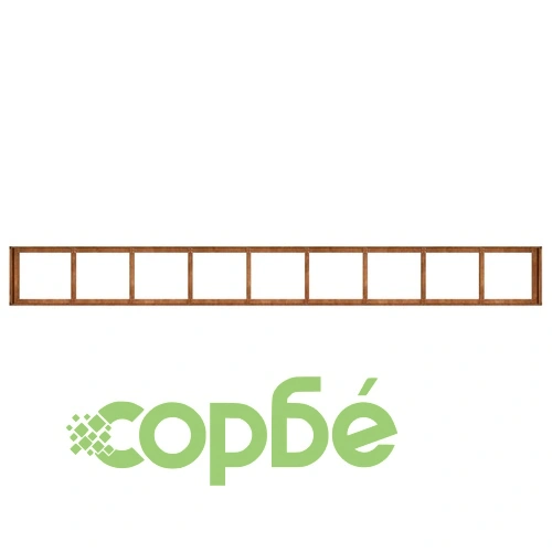 Кашпа от патинираща стомана с ръждив ефект, 360x40x40 см ➤ топ цена ➤ sorbe.bg