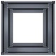 Кашпа от студеновалцувана стомана, антрацит, 40x40x80 см