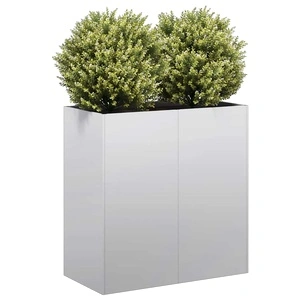 Кашпа от Поцинкована Стомана, 80x40x80 см, за Градина и Балкон