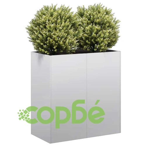 Кашпа от Поцинкована Стомана, 80x40x80 см, за Градина и Балкон ➤ топ цена ➤ sorbe.bg