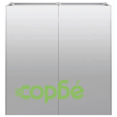 Кашпа от Поцинкована Стомана, 80x40x80 см, за Градина и Балкон ➤ топ цена ➤ sorbe.bg