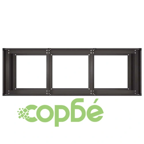 Метална Кашпа от Студеновалцувана Стомана, Черна, 120x40x80 см ➤ топ цена ➤ sorbe.bg