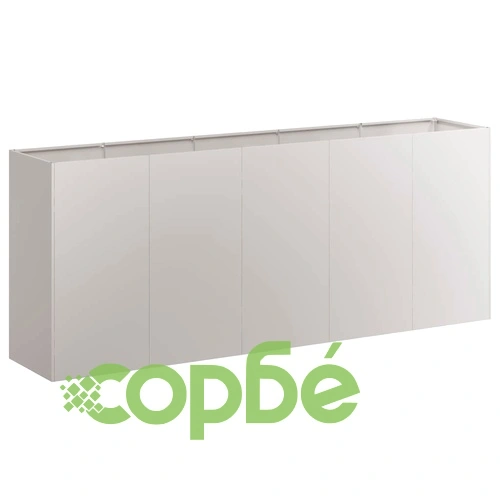 Кашпа от патинираща стомана с ръждив ефект, 200x40x80 см ➤ топ цена ➤ sorbe.bg