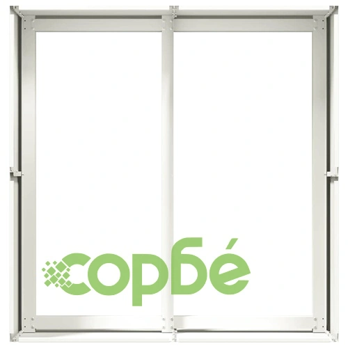Кашпа от студеновалцувана стомана, бяла, 80x80x40 см ➤ топ цена ➤ sorbe.bg