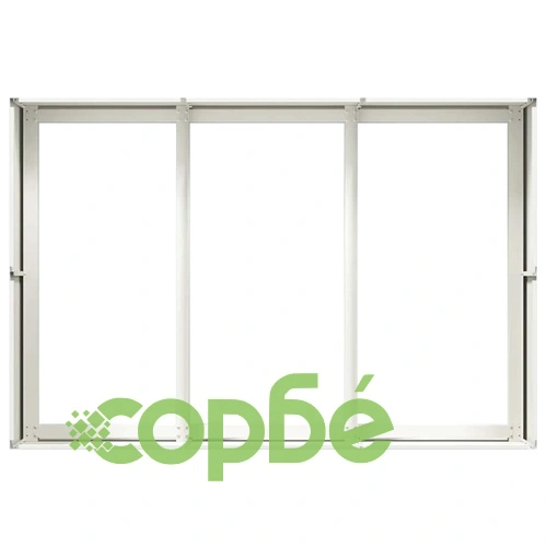 Стоманена градинска кашпа в бяло, 120x80x40 см, с отворено дъно ➤ топ цена ➤ sorbe.bg