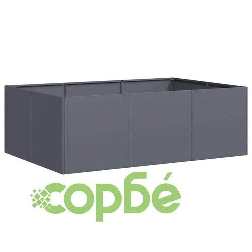 Градинска Кашпа от Стомана, Антрацит, 120x80x40 см на топ цена от sorbe.bg Градинска Кашпа от Стомана, Антрацит, 120x80x40 см ➤ топ цена ➤ sorbe.bg