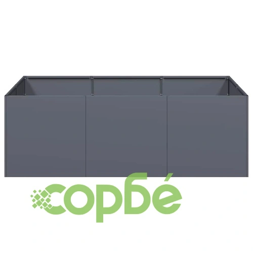 Градинска Кашпа от Стомана, Антрацит, 120x80x40 см на топ цена от sorbe.bg Градинска Кашпа от Стомана, Антрацит, 120x80x40 см ➤ топ цена ➤ sorbe.bg