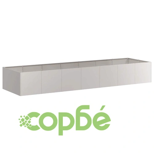 Кашпа от патинираща стомана с ръждив ефект, 280x80x40 см ➤ топ цена ➤ sorbe.bg