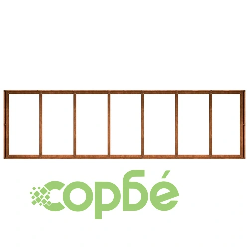 Кашпа от патинираща стомана с ръждив ефект, 280x80x40 см ➤ топ цена ➤ sorbe.bg