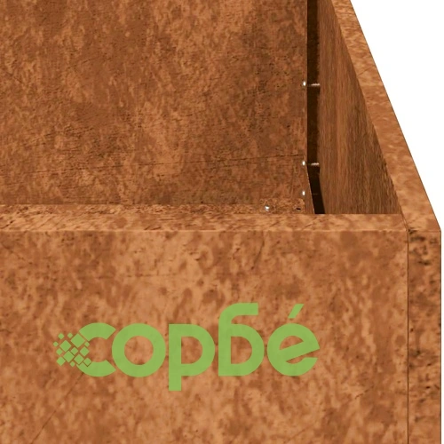 Кашпа от патинираща стомана с ръждив ефект, 280x80x40 см ➤ топ цена ➤ sorbe.bg