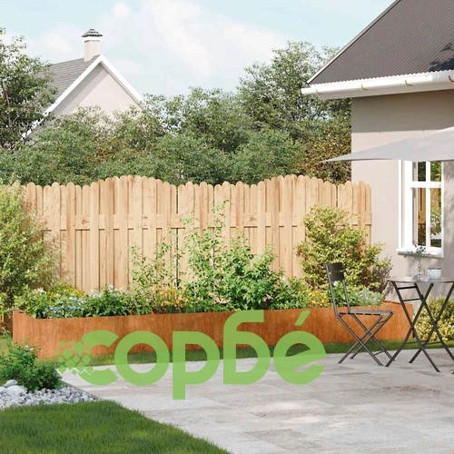 Кашпа от патинираща стомана с ръждив ефект, 360x80x40 см ➤ топ цена ➤ sorbe.bg
