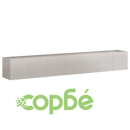 Кашпа от патинираща стомана с ръждив ефект, 360x80x40 см ➤ топ цена ➤ sorbe.bg