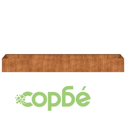 Кашпа от патинираща стомана с ръждив ефект, 360x80x40 см ➤ топ цена ➤ sorbe.bg