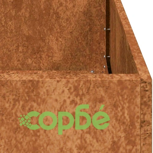 Кашпа от патинираща стомана с ръждив ефект, 360x80x40 см ➤ топ цена ➤ sorbe.bg