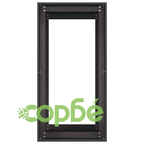 Стоманена градинска кашпа в черно, 40x80x80 см, с отворено дъно ➤ топ цена ➤ sorbe.bg