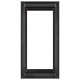 Стоманена градинска кашпа в черно, 40x80x80 см, с отворено дъно