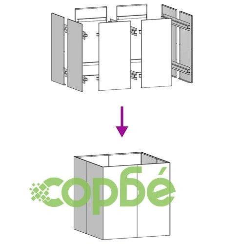 Квадратна Кашпа от Стомана в Бяло, 80x80x80 см, за Градина и Тераса на топ цена от sorbe.bg Квадратна Кашпа от Стомана в Бяло, 80x80x80 см, за Градина и Тераса ➤ топ цена ➤ sorbe.bg