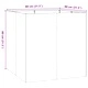 Кашпа от патинираща стомана с ръждив ефект, 80x80x80 см