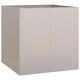 Кашпа от патинираща стомана с ръждив ефект, 80x80x80 см