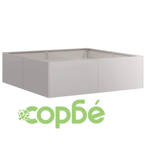 Кашпа от патинираща стомана с ръждив ефект, 100x100x30 см ➤ топ цена ➤ sorbe.bg