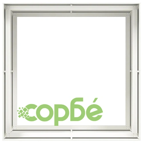 Метална Кашпа от Стомана в Бяло, 100x100x80 см, с Отворено Дъно ➤ топ цена ➤ sorbe.bg