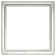 Метална Кашпа от Стомана в Бяло, 100x100x80 см, с Отворено Дъно