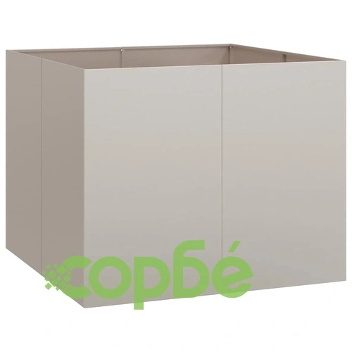 Кашпа от патинираща стомана с ръждив ефект, 100x100x80 см ➤ топ цена ➤ sorbe.bg