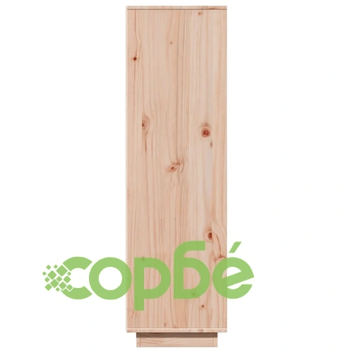 Висок шкаф от масивна борова дървесина 89x34x116,5 см ➤ топ цена ➤ sorbe.bg
