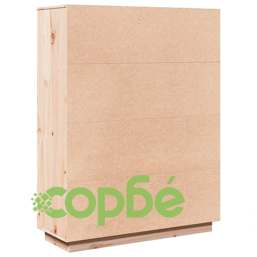 Висок шкаф от масивна борова дървесина 89x34x116,5 см ➤ топ цена ➤ sorbe.bg