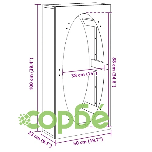 Стойка за дърва за огрев, 50x23x100 см, от студеновалцувана стомана, маслиненозелена ➤ топ цена ➤ sorbe.bg