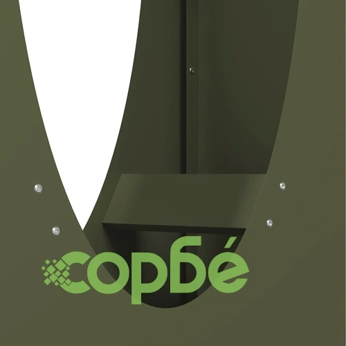 Стойка за дърва за огрев, 50x23x100 см, от студеновалцувана стомана, маслиненозелена ➤ топ цена ➤ sorbe.bg