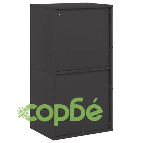 Стойка за дърва за огрев, черна, 40x30x75 см, от студеновалцувана стомана ➤ топ цена ➤ sorbe.bg