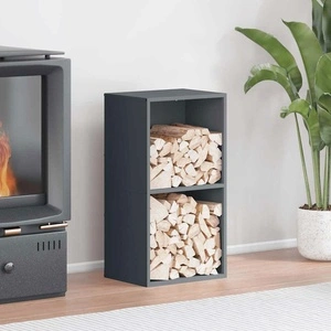 Стойка за дърва за огрев, 40x30x75 см, студеновалцувана стомана, антрацит