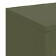 Стендове за растения от стомана 3 броя маслиненозелени 24x24x75 см