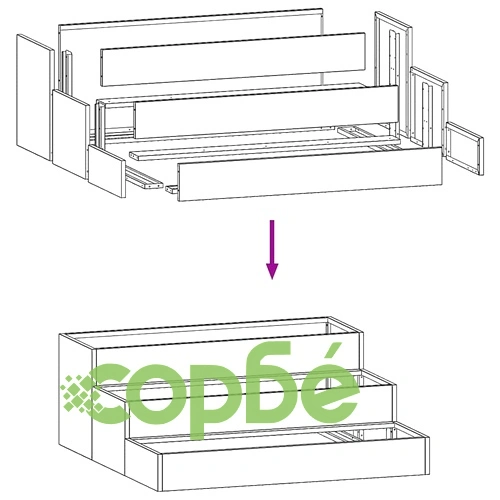 Градинска саксия от стомана черна 90x90x35 см с отворено дъно ➤ топ цена ➤ sorbe.bg
