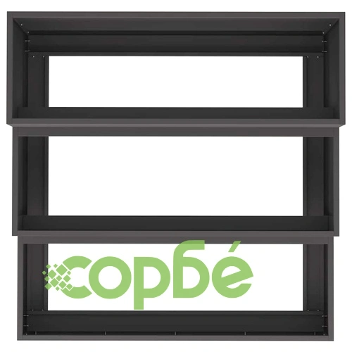 Градинска саксия от стомана черна 90x90x35 см с отворено дъно ➤ топ цена ➤ sorbe.bg