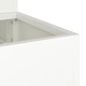Градинска саксия 3-етажна 90x90x35 см бяла стомана