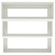 Градинска саксия 3-етажна 90x90x35 см бяла стомана