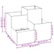 Градинска саксия от стомана 80x80x60 см - антрацит