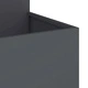 Градинска саксия от стомана 100x100x60 см антрацит цвят