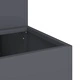 Двуетажна градинска саксия 100x60x45 см Антрацит Пластмаса