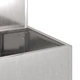 Градинска саксия двуетажна 100x60x45 см неръждаема стомана