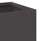 Повдигната градинска саксия от стомана 100x26x82 см черна