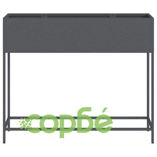 Повдигната градинска саксия от стомана 100x26x82 см антрацит ➤ топ цена ➤ sorbe.bg