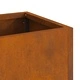 Повдигната градинска саксия от патинираща стомана 60x26x45 см