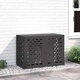 Покритие за климатик от стомана черно 100x50x70 см