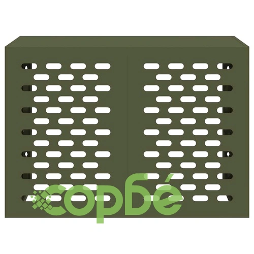 Покритие за климатик от стомана маслиненозелено 100x50x70 см ➤ топ цена ➤ sorbe.bg